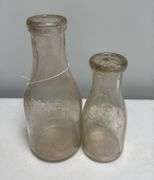 (2) SMBA Sidney, O Milk Bottles