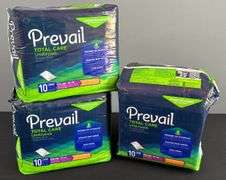 3 Packages of Prevail Underpads New