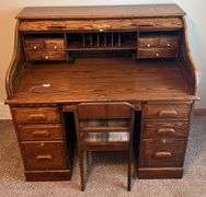 Winners Only Inc Roll Top Desk & Chair