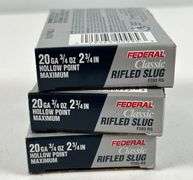 Federal 20 Gauge Rifled Slugs