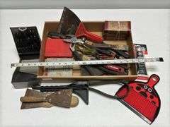 Drill Bits, Putty Knives, Channel Locks, & Assorted Tools