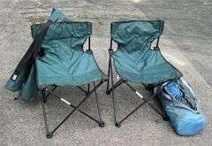 Bag Chairs and Tent