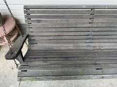Wooden Bench Swing
