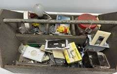 Tool Box with Electrical Outlets, Switches, & Supplies