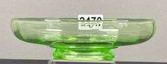Green Uranium Glass Bowl