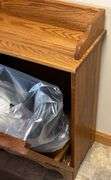 Oak Trash Can *and contents*