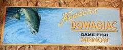 Heddon & Creek Chub Bait Tin Signs
