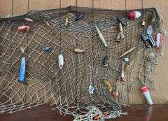 Decorative Fishing Net, Lures, & Misc.