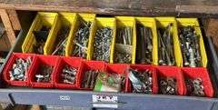Lot of Assorted Nuts and Bolts In Organizers