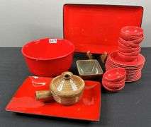 Sonoma Serving Plates, Bowls & JC Penny Saucer Plates & Sauce Bowls