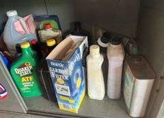 Garage Fluids & Cabinet Contents