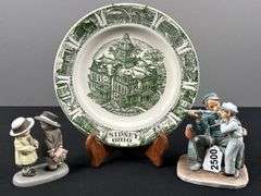Historic Sidney Plate with Norman Rockwell Home Decor