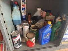 Garage Fluids & Cabinet Contents
