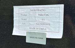 Mower King SA Pallet Forks