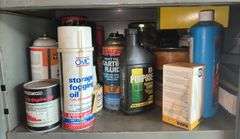Garage Fluids & Cabinet Contents