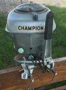 Champion Motors Company Blue Ribbon 2-Cycle Boat Motor