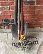 Shovel, Rake, Pitchfork, & Cultivator