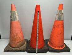 Trio of Traffic Cones