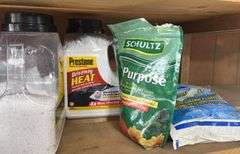 Assorted Buckets, Plastic Drip Pans, & Heavy Duty Plastic Sheeting