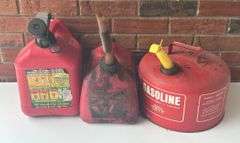 Assortment of Gas Cans