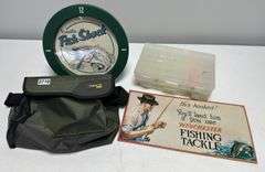 Fishing Clock, Sign, & Tackle Organizers