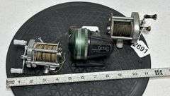 Shakespeare Direct Drive No.1924, Pflueger Summit No.1993L,  & Johnson Graphite