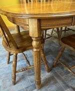 Oak Dining Table & Chairs