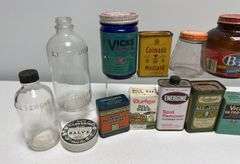 Vintage Glass Bottles & Containers