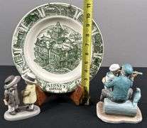 Historic Sidney Plate with Norman Rockwell Home Decor