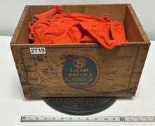 Swifts Premium Canned Meats Crate with Shop Rags