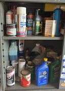 Garage Fluids & Cabinet Contents