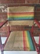 Colorful Wooden Collapsable Chair