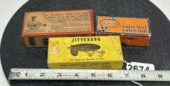 (3) Vintage Fishing Lure Boxes