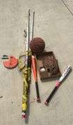 Volleyball Net, Baseball Supplies, & Assorted Items