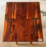 Wooden End Table w Storage