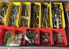 Lot of Assorted Nuts and Bolts In Organizers