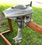 Champion Motors Company Blue Ribbon 2-Cycle Boat Motor