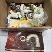 Metal Tool Box With Plumbing Supplies