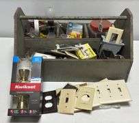 Tool Box with Electrical Outlets, Switches, & Supplies