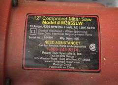 Tradesman 12” Compound Miter Saw