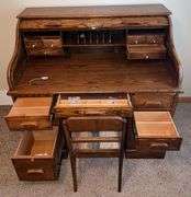 Winners Only Inc Roll Top Desk & Chair