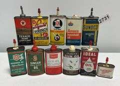 Sunoco, Liquid Wrench, & Misc Oiler Cans