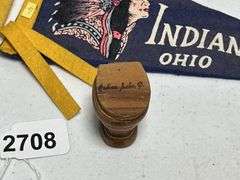 Indian Lake Flag, Flyers, & Wooden Toilet