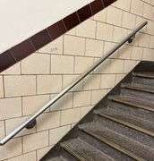 Hand Rails Located on Steps Near City Managers Office