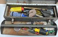 Peg Board Hooks, Craftsman Tool Box & Contents, Snow Scrapers, & Misc.