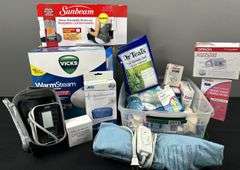 Assortment of Medical Products: Blood Pressure Cuff, BP Monitor, Body Wrap, Etc.