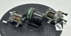 Shakespeare Direct Drive No.1924, Pflueger Summit No.1993L,  & Johnson Graphite
