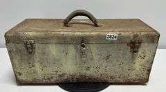 Metal Tool Box With Plumbing Supplies