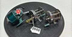 Heddon 120, Shakespeare 1920 Wondereel, & Bronson Comet Reels