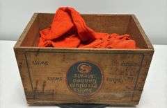 Swifts Premium Canned Meats Crate with Shop Rags